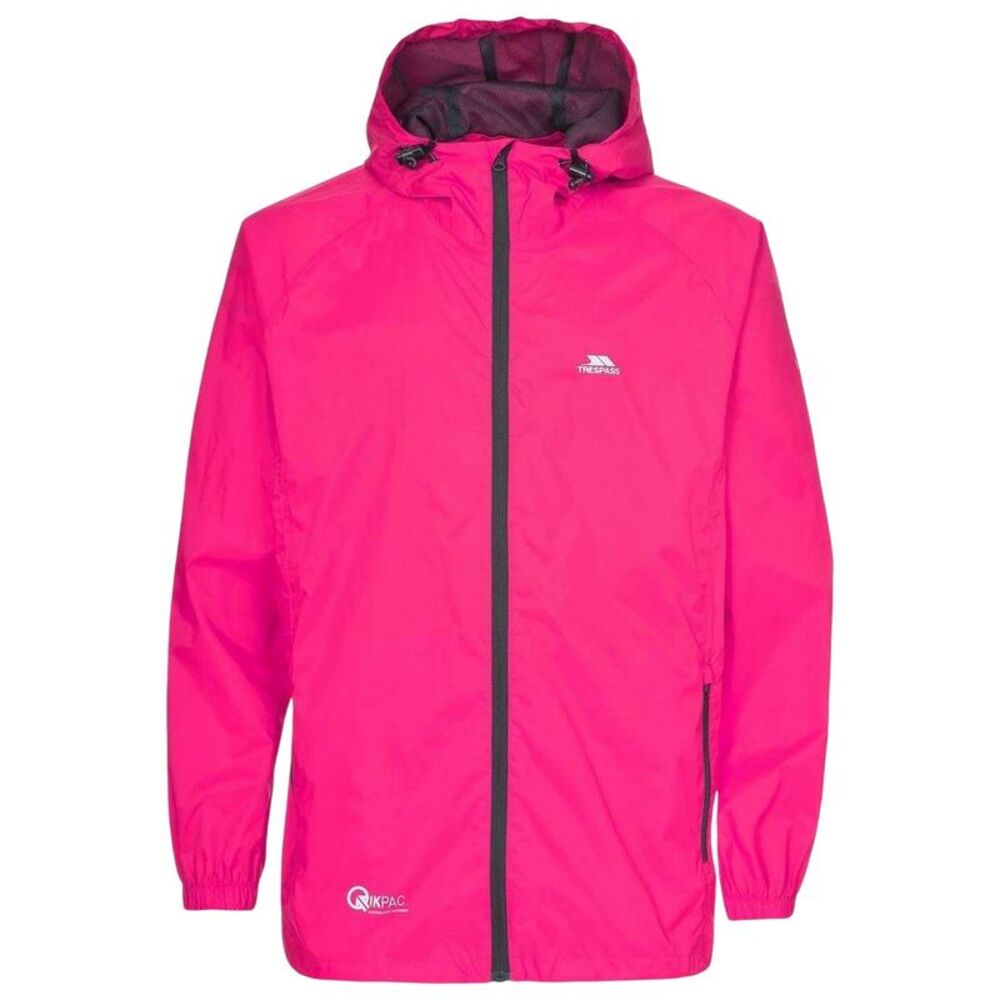 Trespass Womens/Ladies Qikpac Relaxed Fit  Jacket / Sasparilla Pink Print